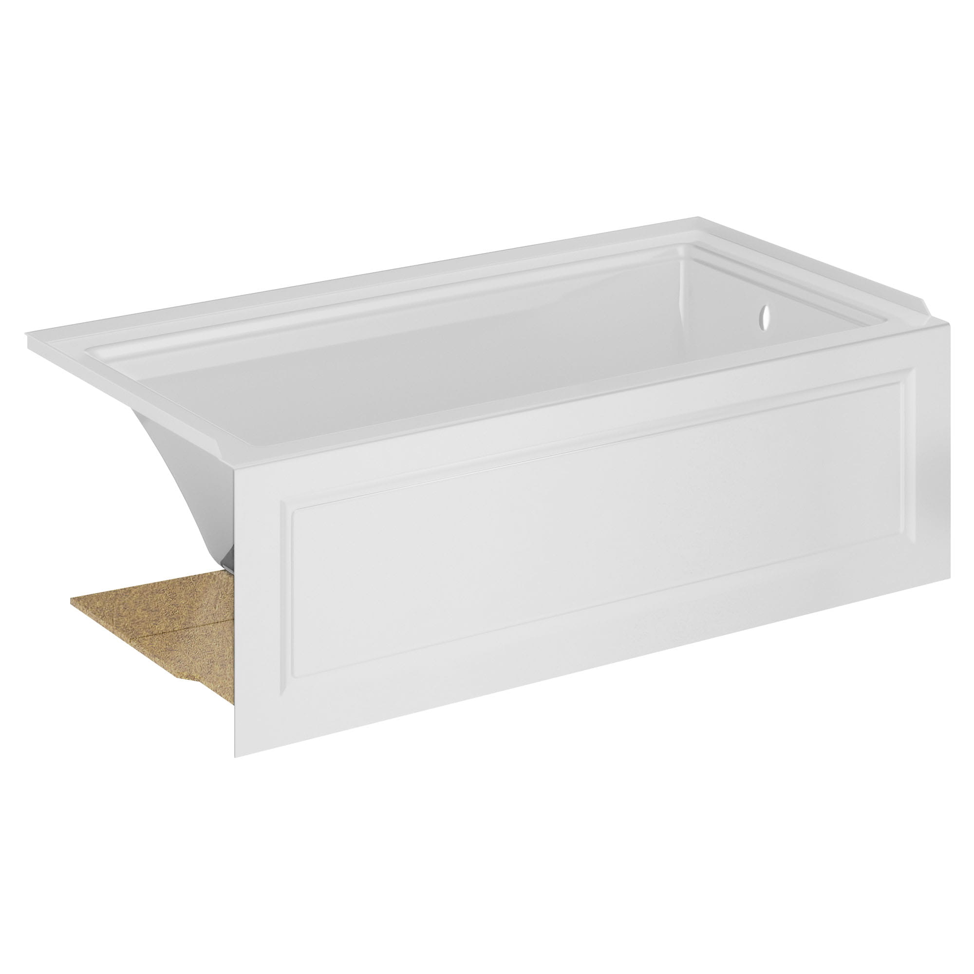 Town Square S 60 x 32 Inch Integral Apron Bathtub With Right Hand Outlet WHITE